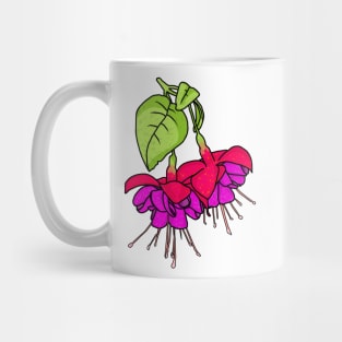 Fuchsia flowers Mug